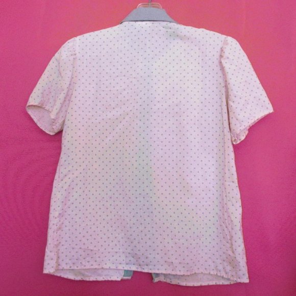 vintage rockabilly pink poodle skirt top suit set size small medium co ord - Picture 4 of 6